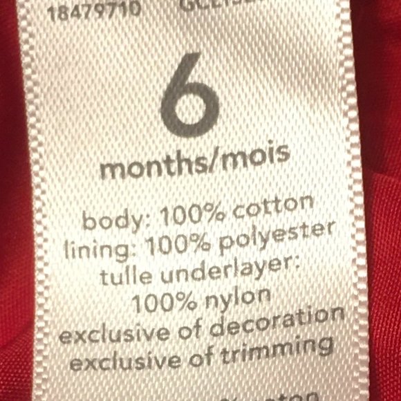 CARTER'S Baby Girls Red Buffalo Check Dress  |  6M - Picture 8 of 9